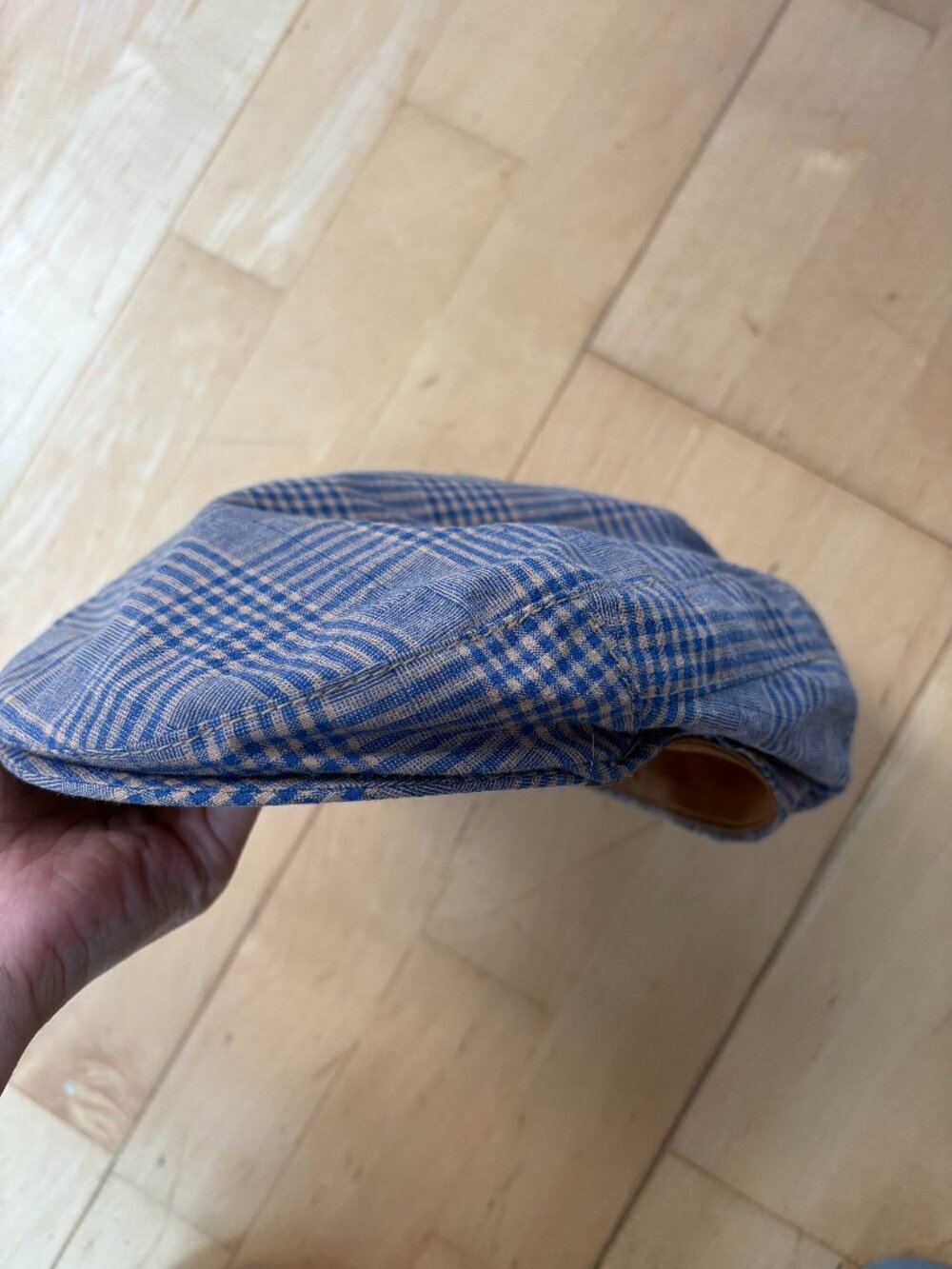 Goorin Bros Men’s Woven Newsboy Flat Cap Large Plaid Pattern USA Made